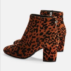 Leopard Print Ankle Boots